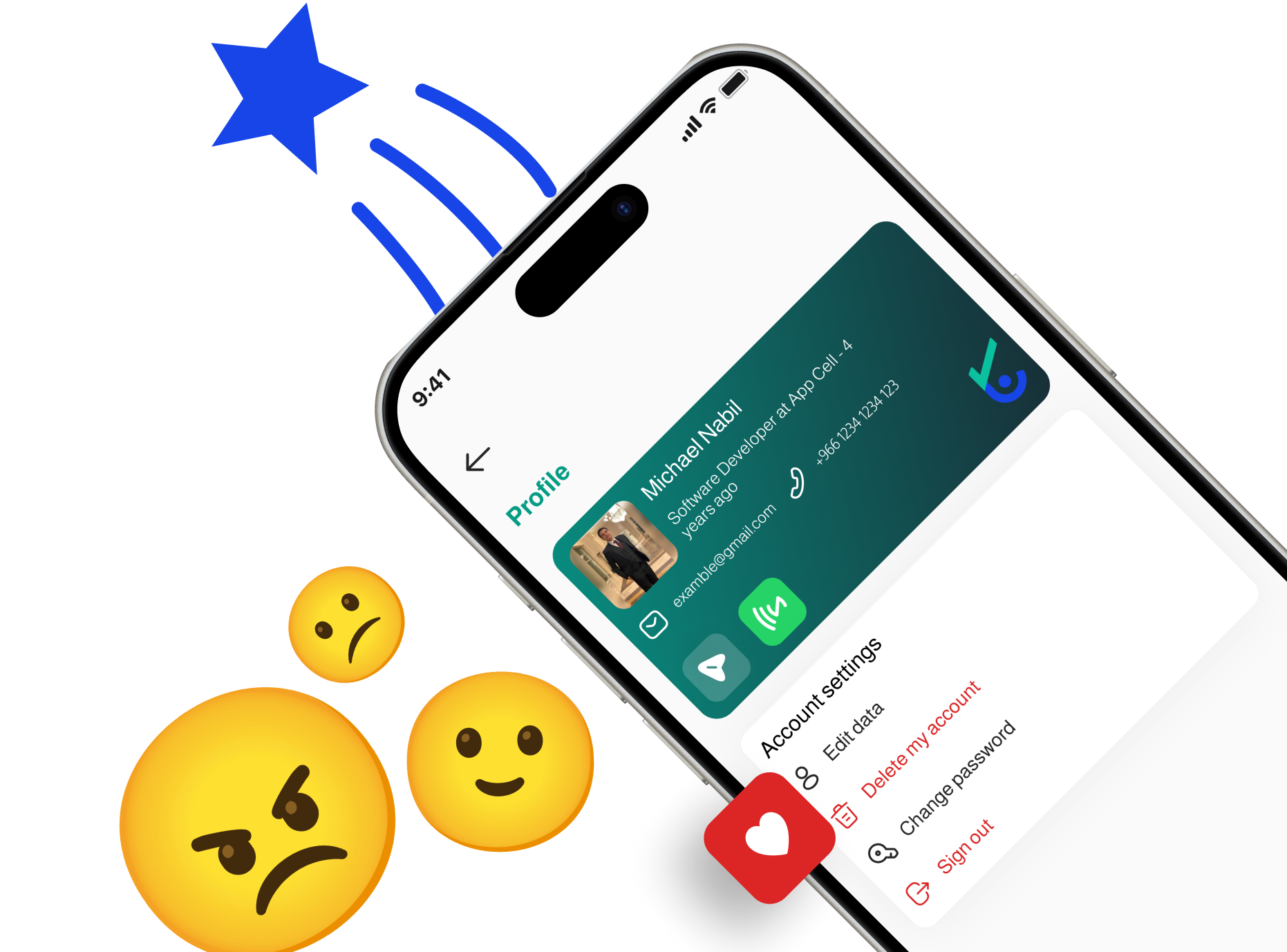 TracklyMate App Profile Screenshot